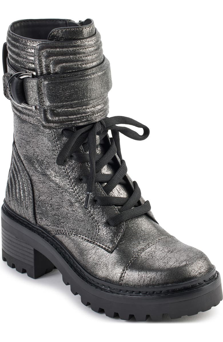 DKNY Falcao Metallic Combat Boot, Main, color,