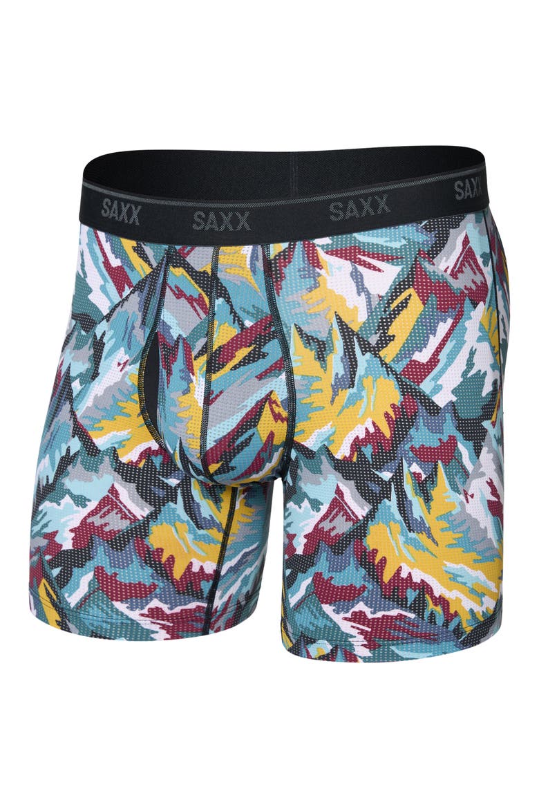 Quest Quick Dry Mesh Boxer Briefs, Alternate, color, PRISM PEAKS-MULTI