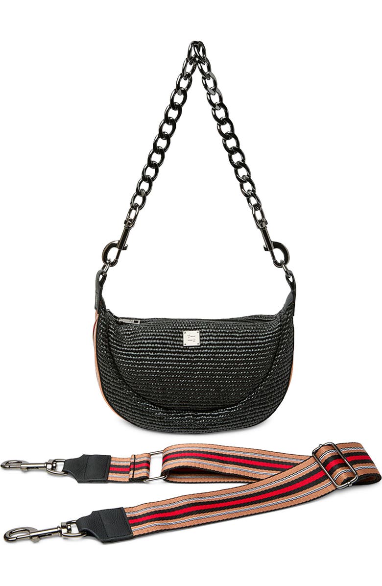 THINK ROYLN Tiny Dancer Raffia Shoulder Bag, Alternate, color,