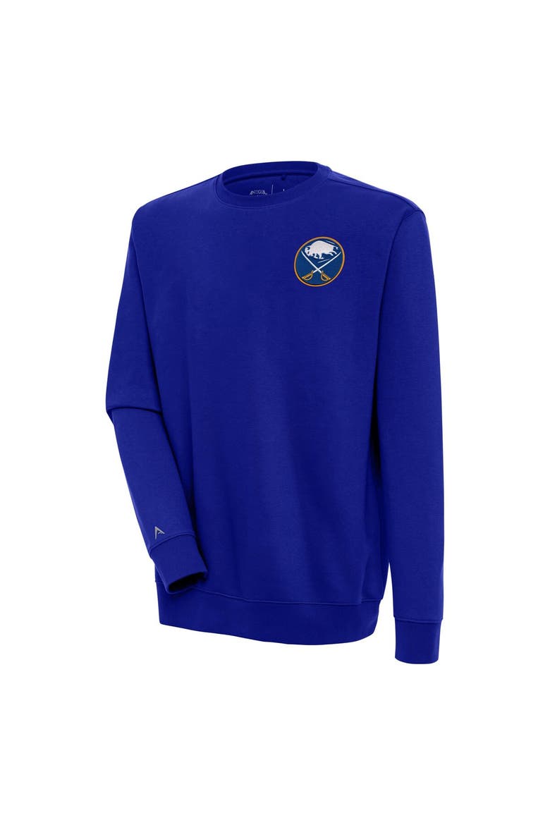 Men's Antigua  Royal Buffalo Sabres Victory Pullover Sweatshirt, Main, color, Royal