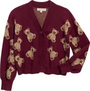 MARGAUX AND LEXI Kids' Bear Cardigan