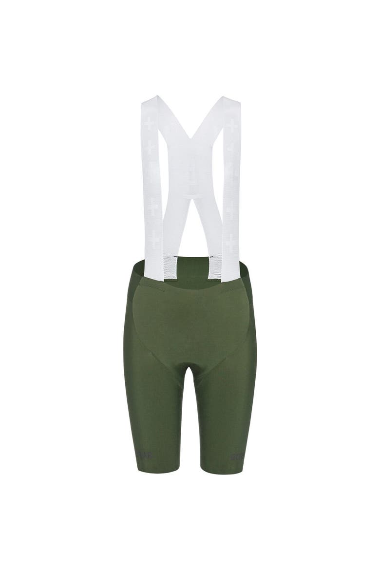 Distance Bib Shorts+ 2.0 - Women's, Alternate, color, Utility Green