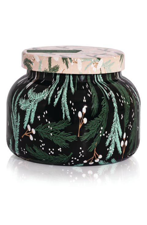 Crystal Pine Print Play Signature Jar Candle