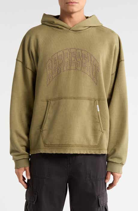 Beaded Logo Cotton Hoodie