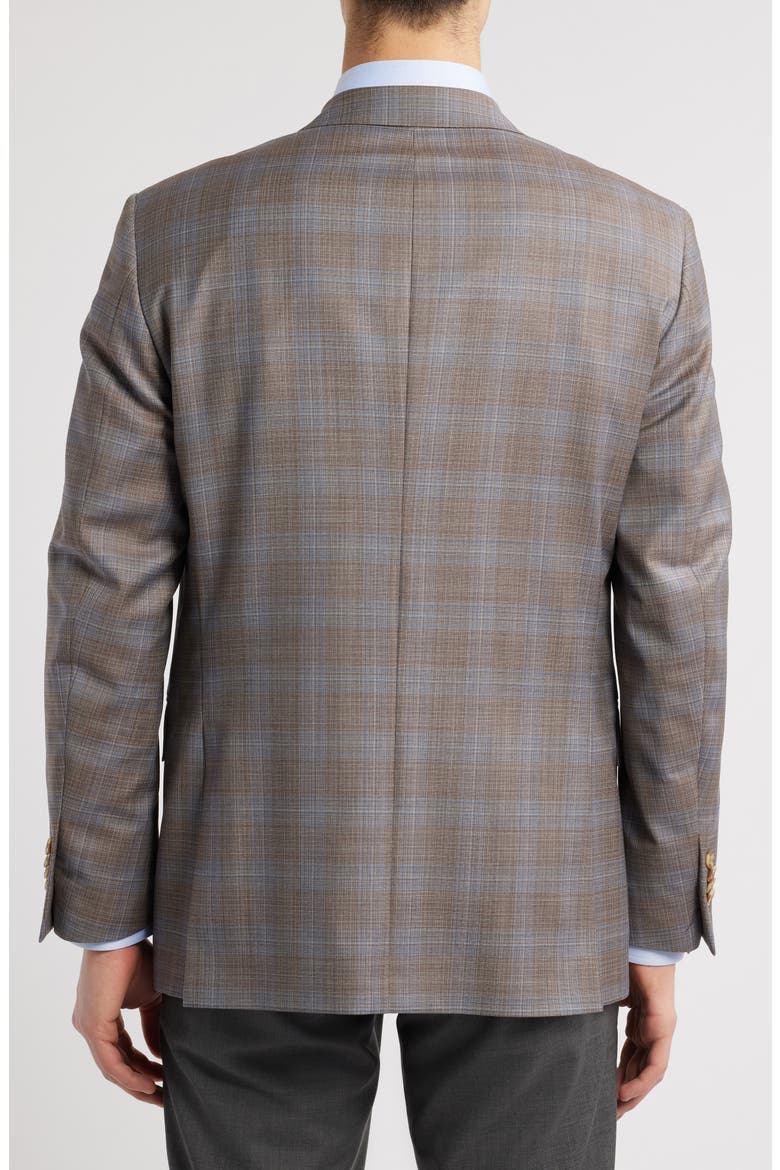 Flynn Classic Fit Ombré Check Wool Sport Coat, Alternate, color, TAN