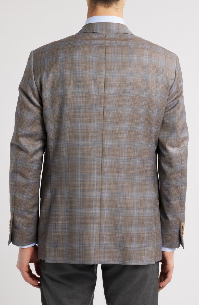 Peter Millar Flynn Classic Fit Ombré Check Wool Sport Coat, Alternate, color, Tan
