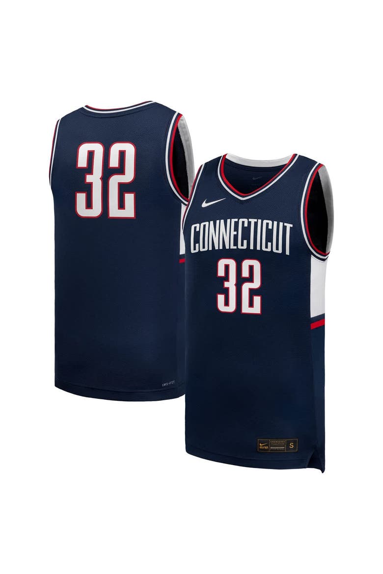 Men's Nike #32 Navy UConn Huskies Retro Replica Jersey, Main, color, Navy