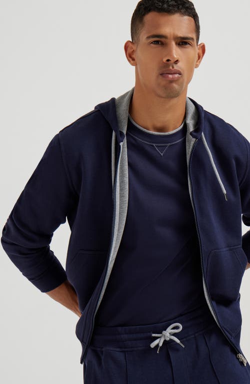 Brunello Cucinelli Short-sleeved Crew Neck T-shirt With Contrasting Stitching