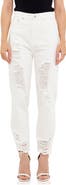 Grey Lab Ripped Straight Leg Nonstretch Jeans