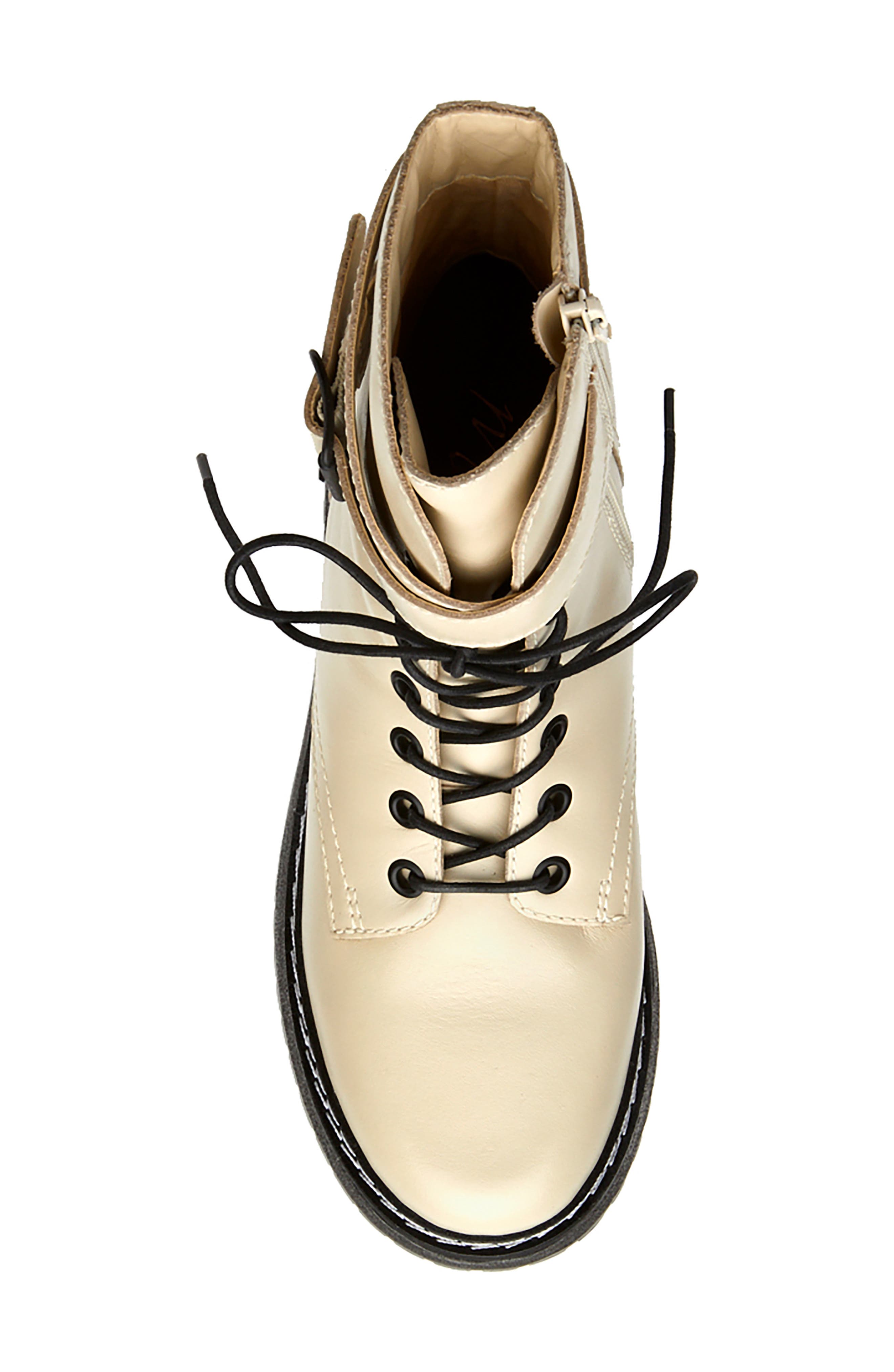 Hunter Bootie, Alternate, color, BONE LEATHER