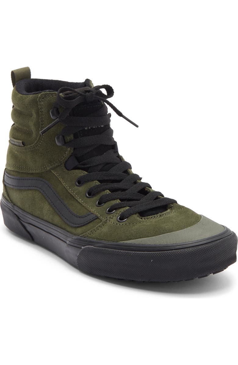 Vans Ashwood High Top Sneaker, Main, color, Suede Grape Leaf/Black