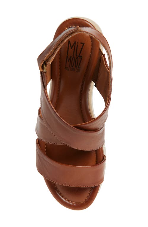 Miz Mooz Morgana Wedge Sandal In Brandy