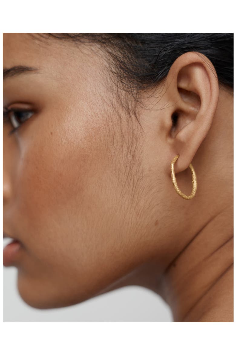 Medium Antica Slim Hoop Earrings, Alternate, color, 18K GOLD VERMEIL