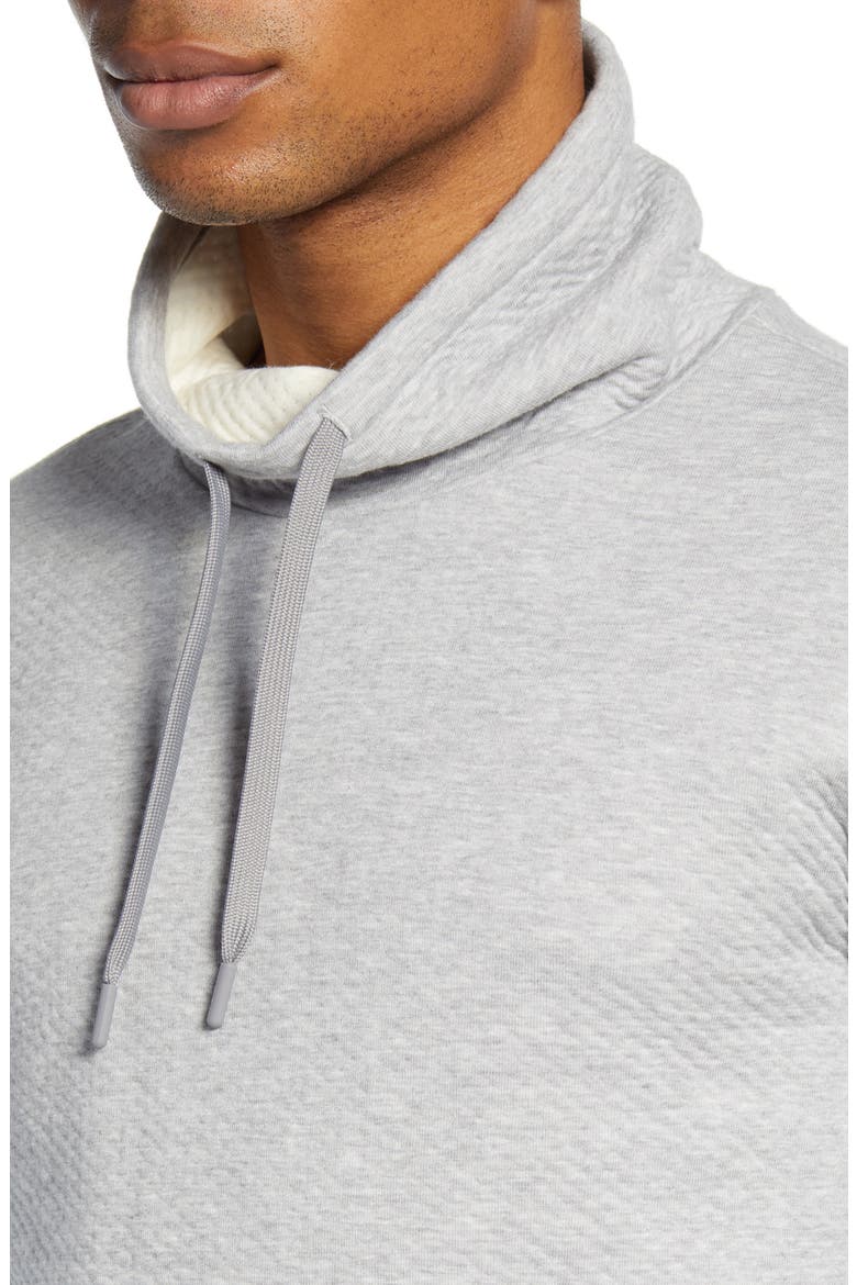 Funnel Neck Sweatshirt, Alternate, color, LIGHT HEATHER GREY