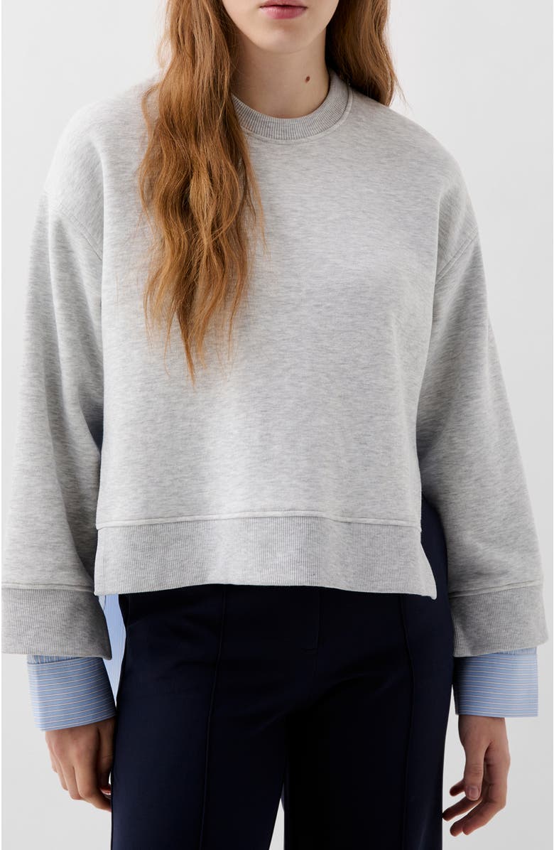 Scalpers Shirt Sweater, Main, color, Greymelange