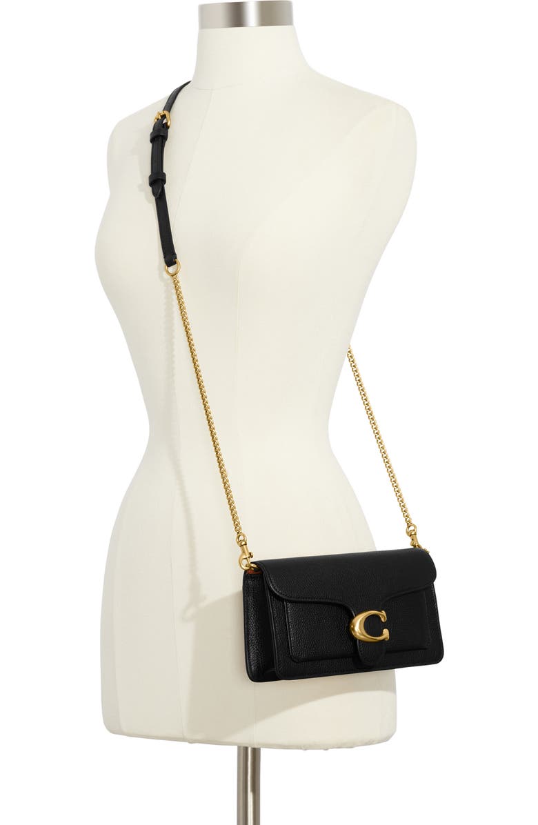 COACH Tabby Chain Clutch, Alternate, color, B4/ Black