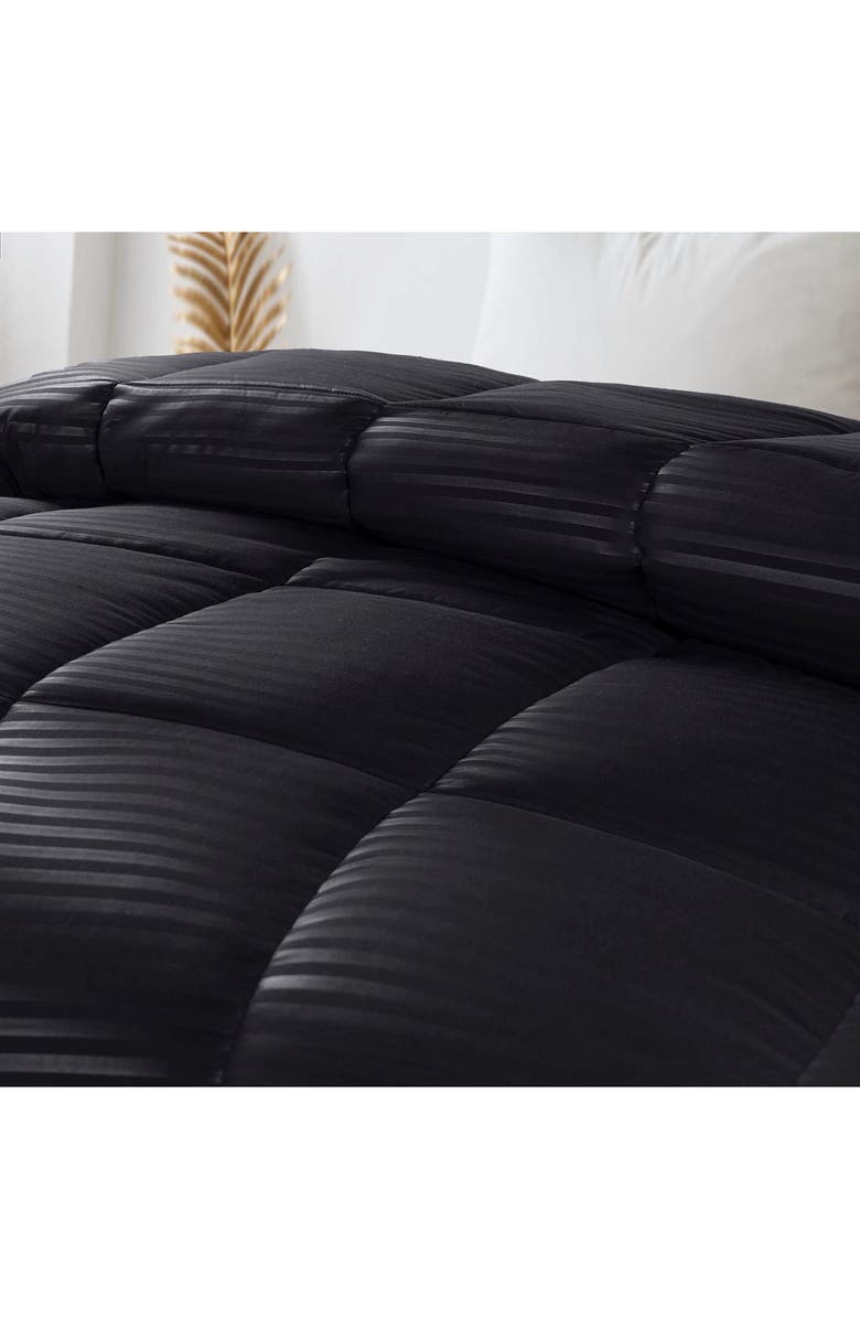 Superior Reversible Down Alternative Comforter, Alternate, color, Black