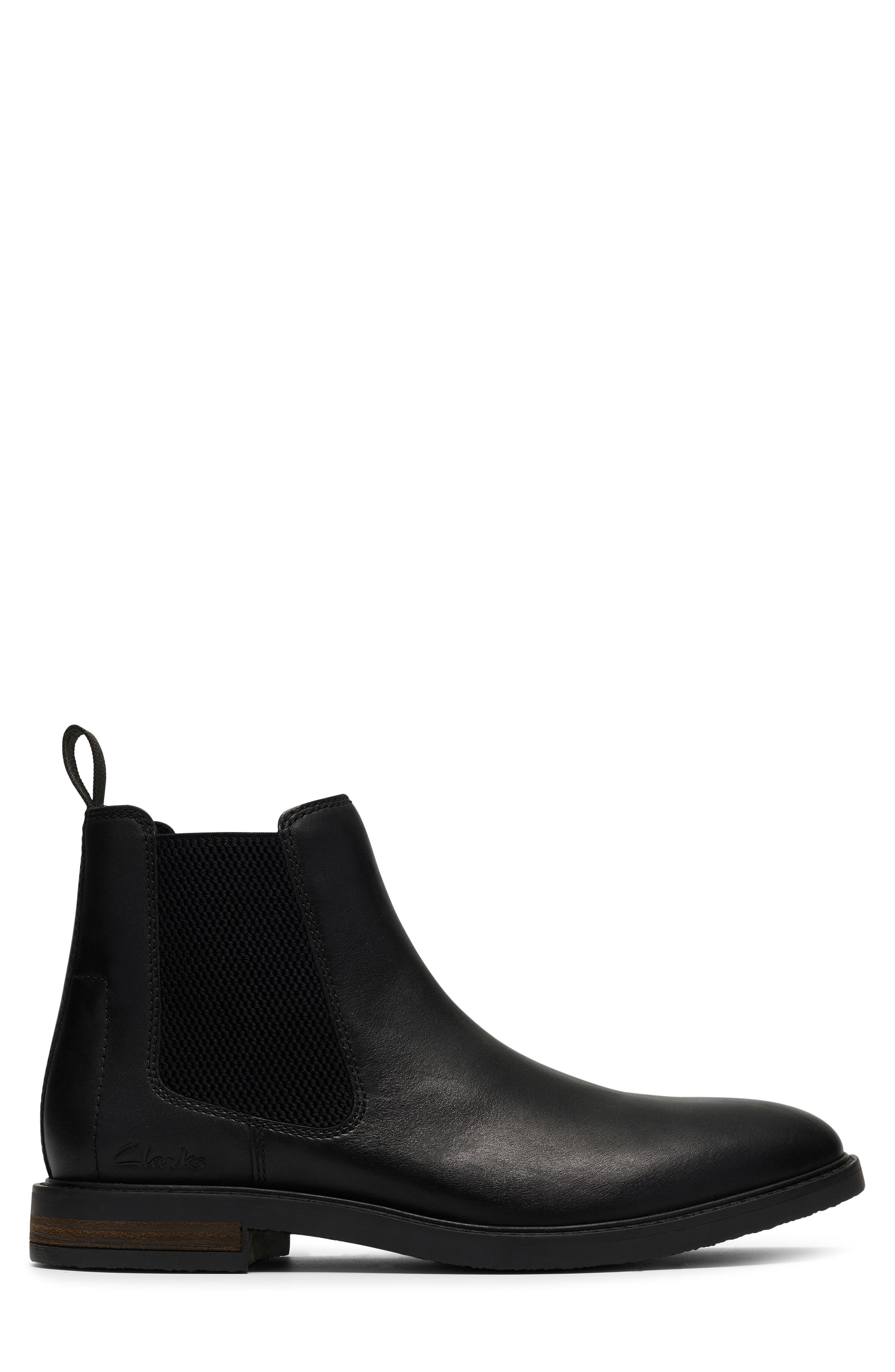 Jaxen Easy Chelsea Boot, Alternate, color, BLACK LEATHER