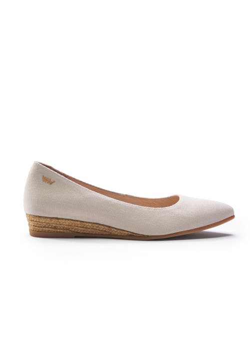 Viscata Rubina Canvas Espadrille Flats In Beige