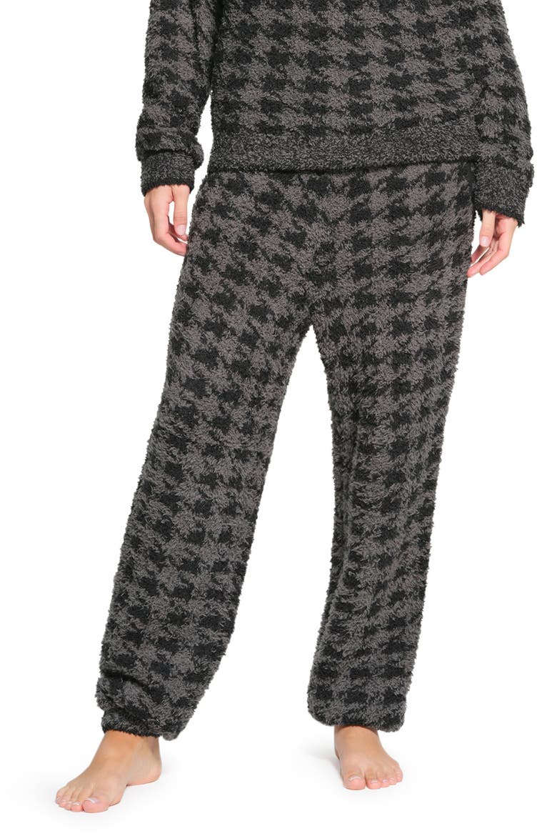 Cozy Knit Unisex Joggers, Main, color, HOUNDSTOOTH ONYX