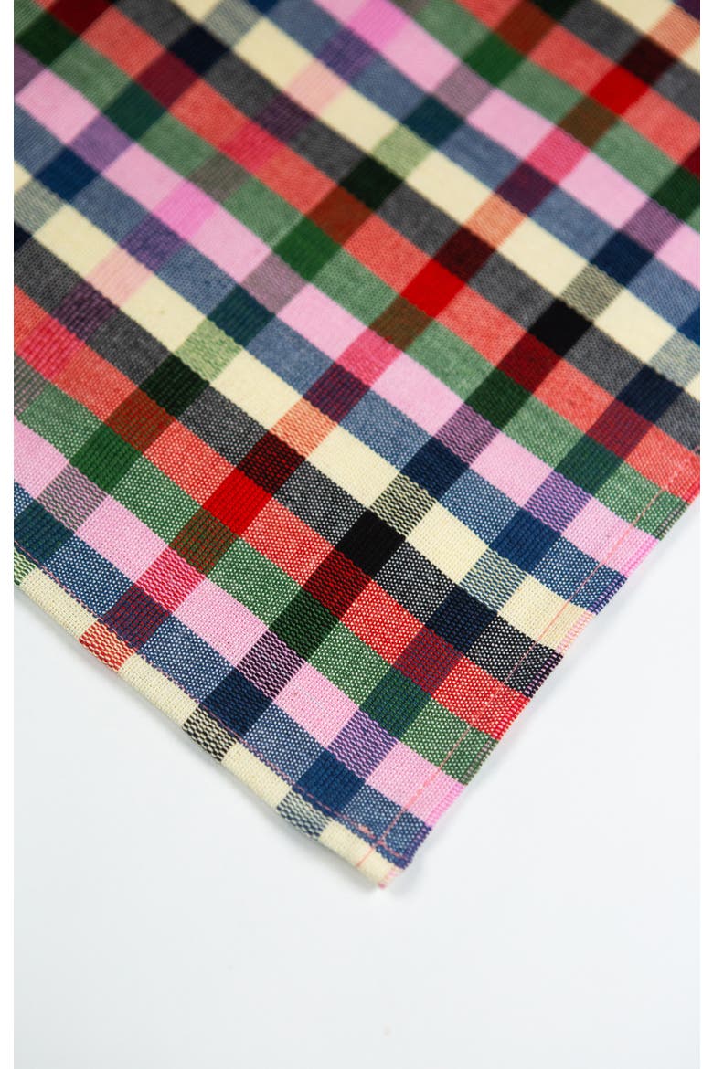 Marta Handwoven Cotton Plaid Napkins, Set of 4, Alternate, color, Multi