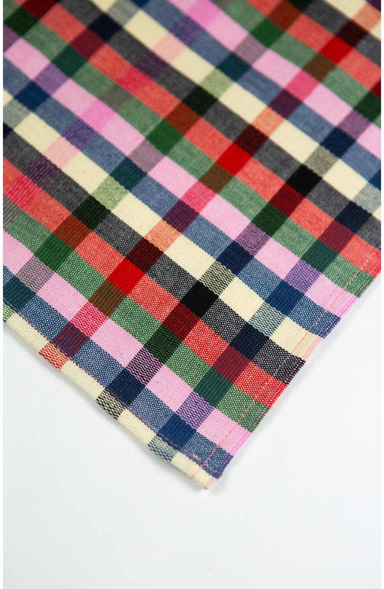 Archive New York Marta Handwoven Cotton Plaid Napkins, Set of 4, Alternate, color, Multi