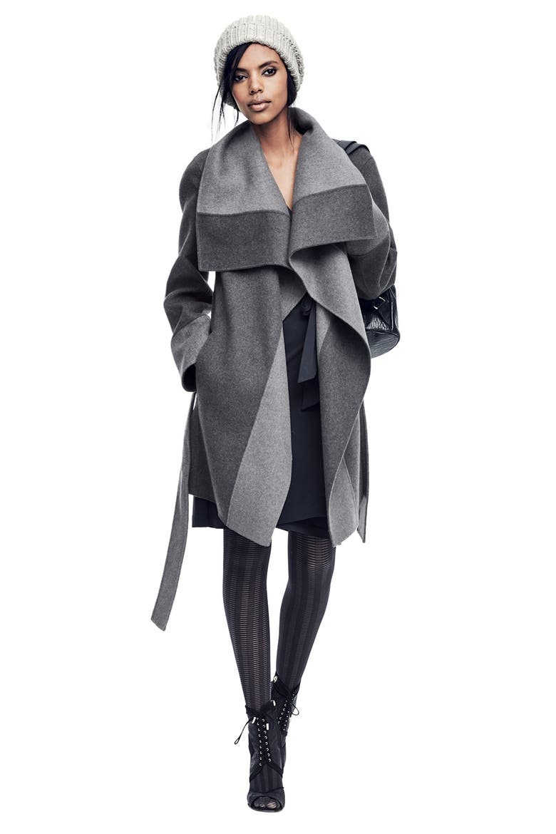 'Mackenzie' Two-Tone Cozy Coat, Alternate, color, GREY