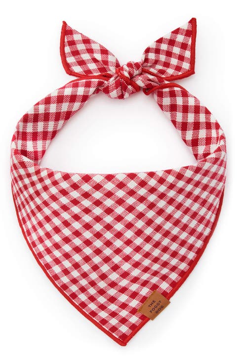 Gingham Dog Bandana