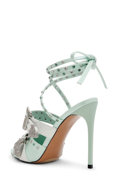 Steve Madden Saddle Embellished Ankle Strap Sandal In Multi