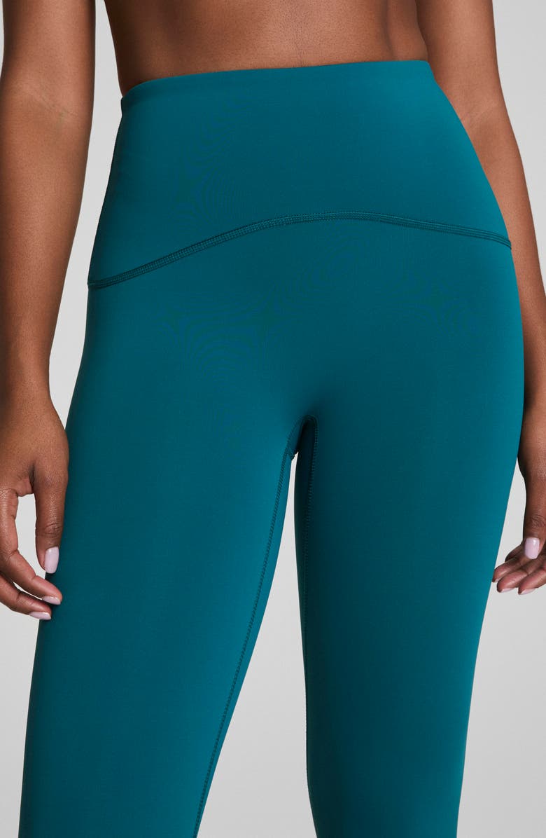 SPANX<sup>®</sup> Booty Boost<sup>®</sup> Low Show Sweat 7/8 Leggings, Alternate, color, Light Emerald Bay