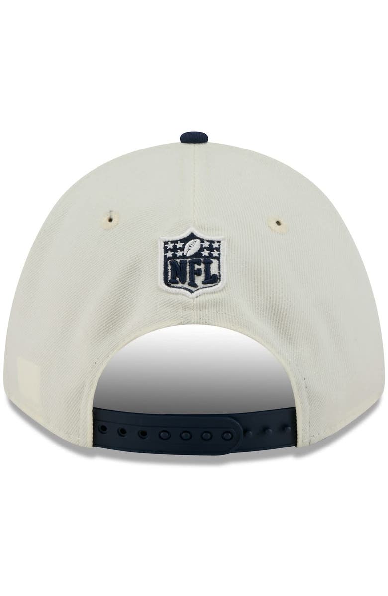New Era Men's New Era Cream/College Navy Seattle Seahawks 2025 NFL Draft 9FORTY A-Frame M-Crown Adjustable Hat, Alternate, color, Cream