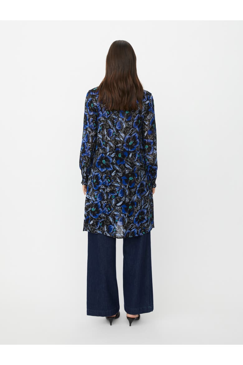 Galamian V-Neck Long Sleeve Long Tunic, Alternate, color, Surf The Web
