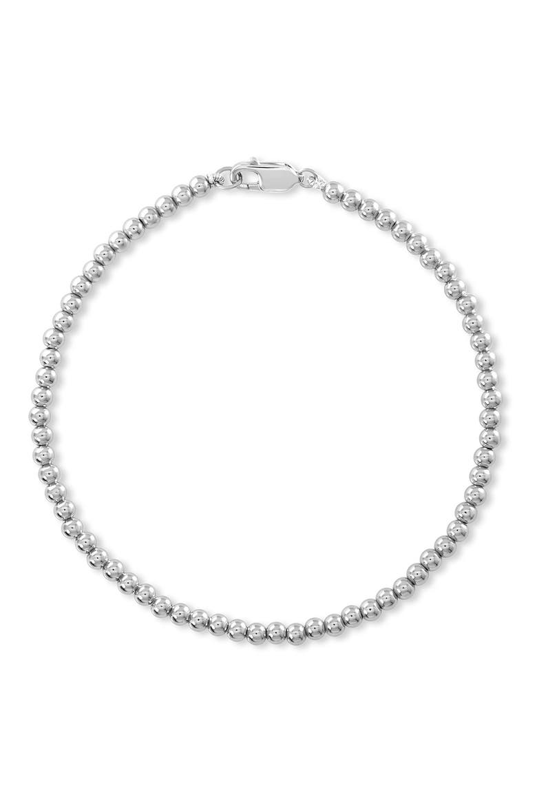 Beaded Ball Bracelet, Alternate, color, SILVER