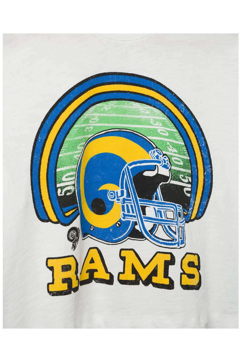 Rams Graphic Cropped T-Shirt, Alternate, color, VINTAGE WHITE