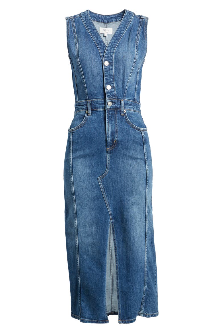 Westwood Sleeveless Denim Dress, Alternate, color, FORGET ME NOT