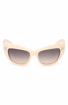 Brianna 55mm Gradient Cat Eye Sunglasses