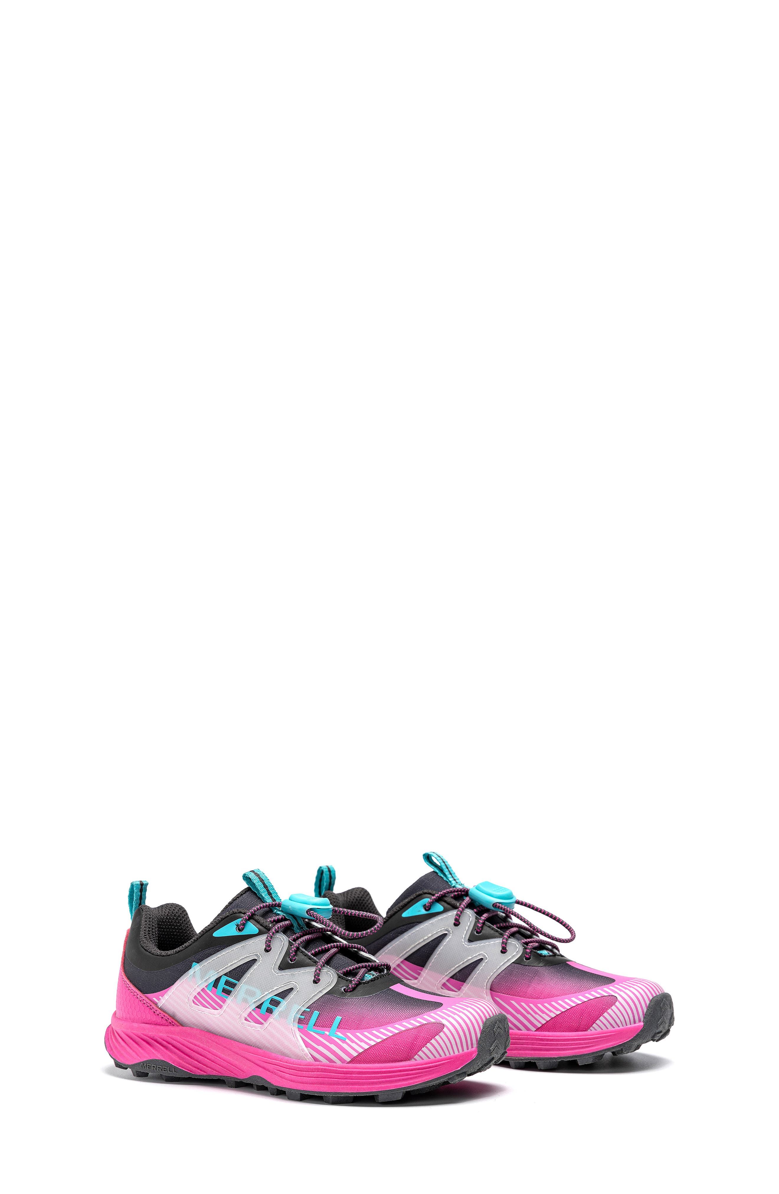 Kids' Agility Peak Trail Running Shoe, Alternate, color, CHARCOAL/PINK