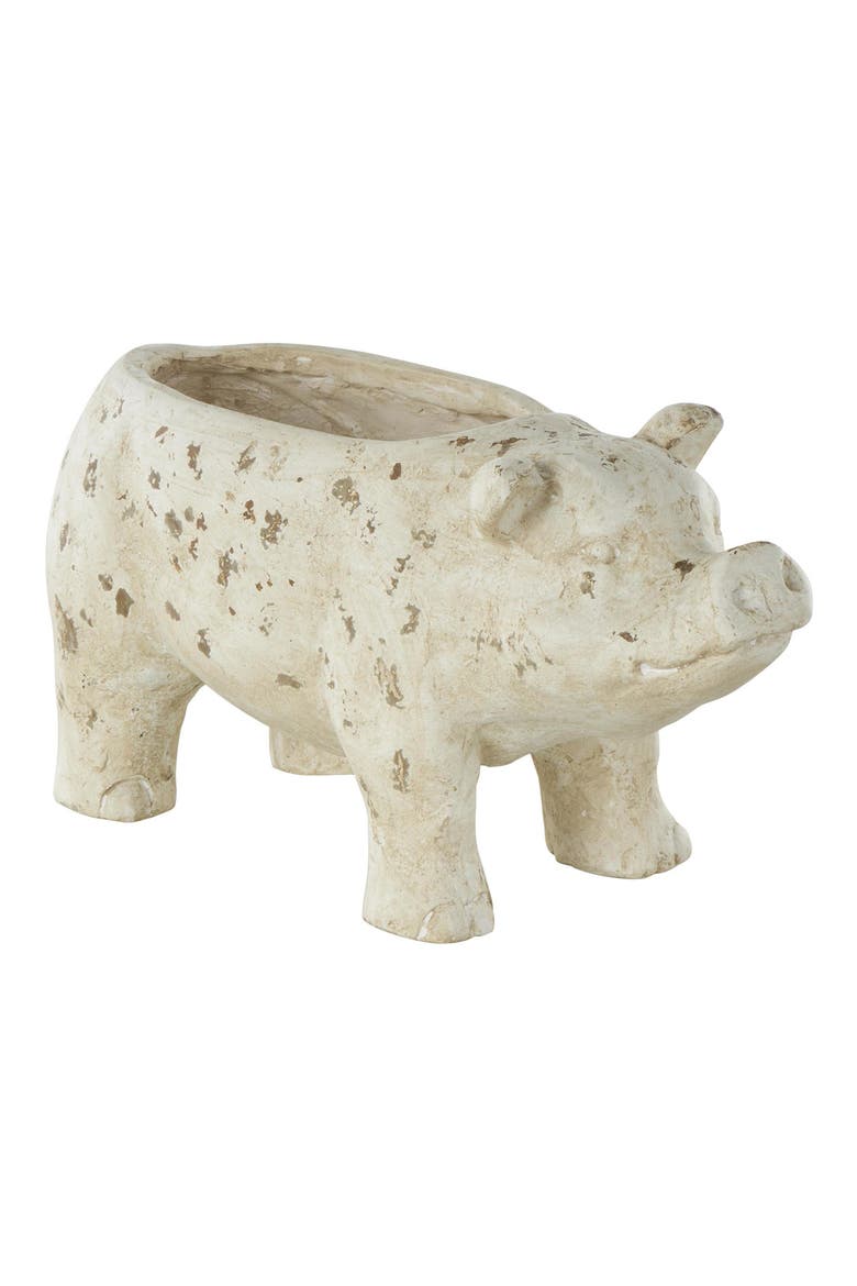 Pig Planter, Main, color, IVORY