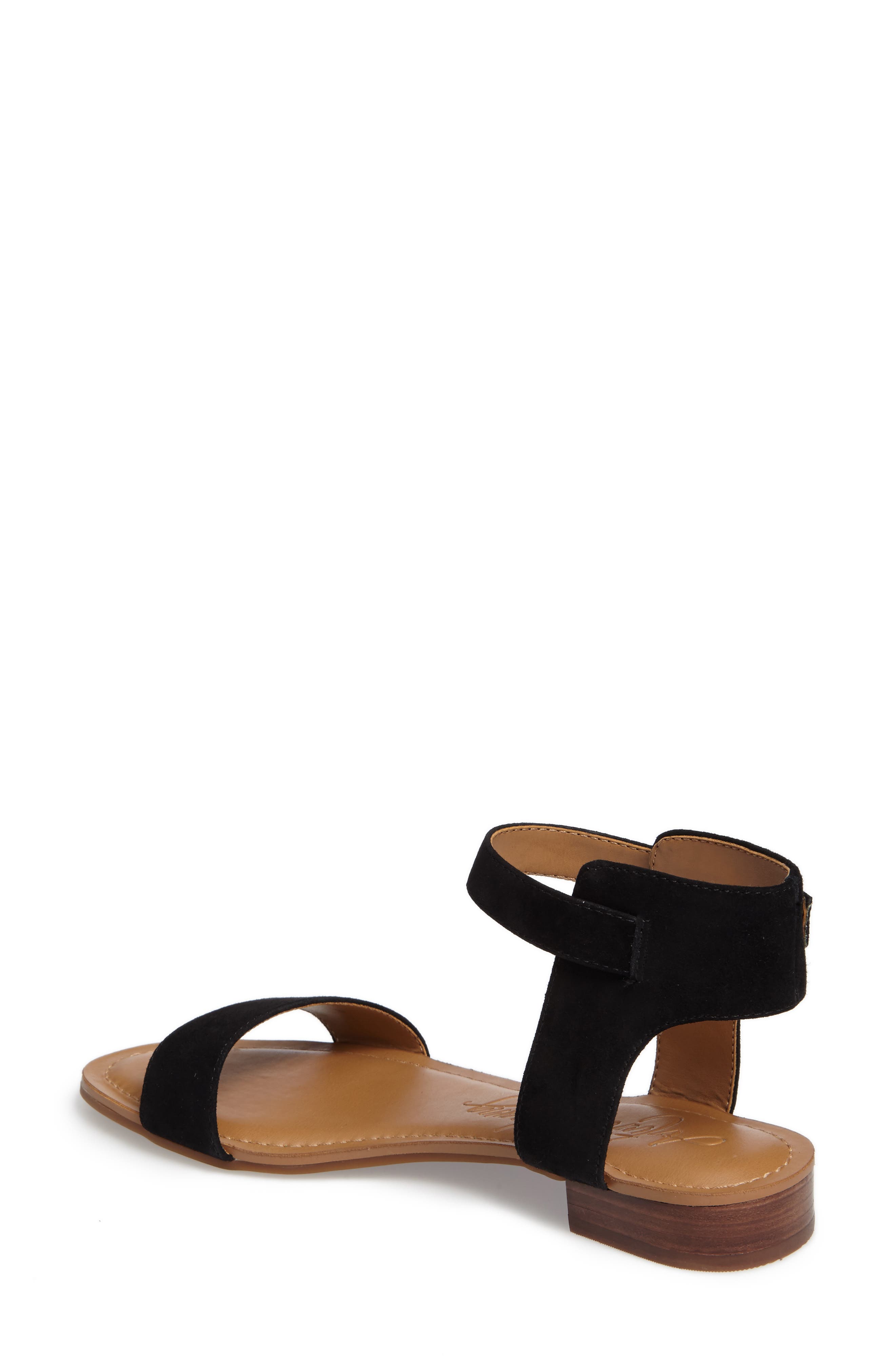 Wrenzi Sandal, Alternate, color, BLACK SUEDE