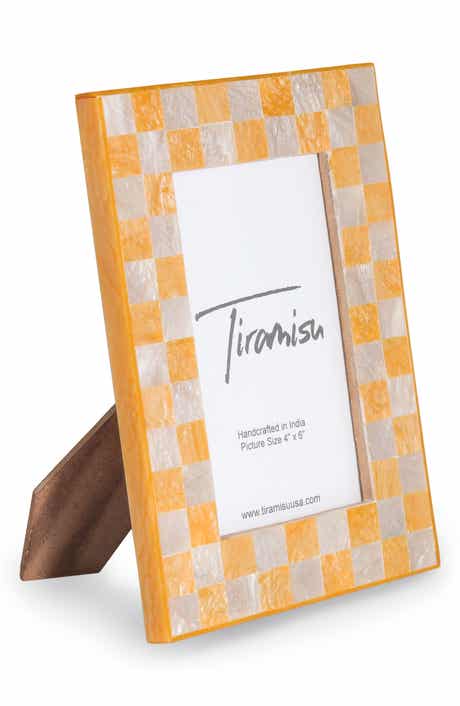 Tiramisu Resin Checkered Picture Frame