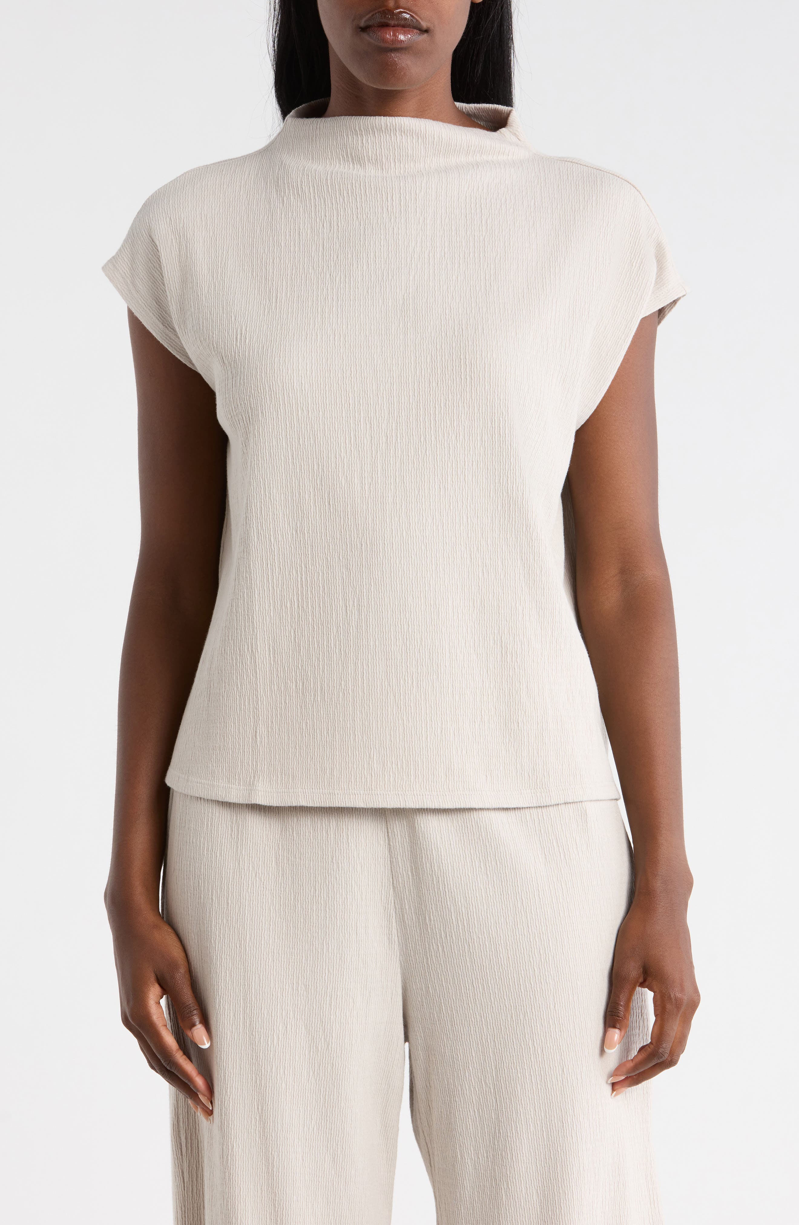 Eileen Fisher Funnel Neck Top