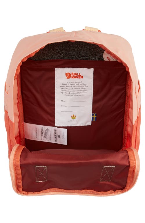 Fjall Raven Kanken Art Backpack Poppy Fields/cotton Sky One Size