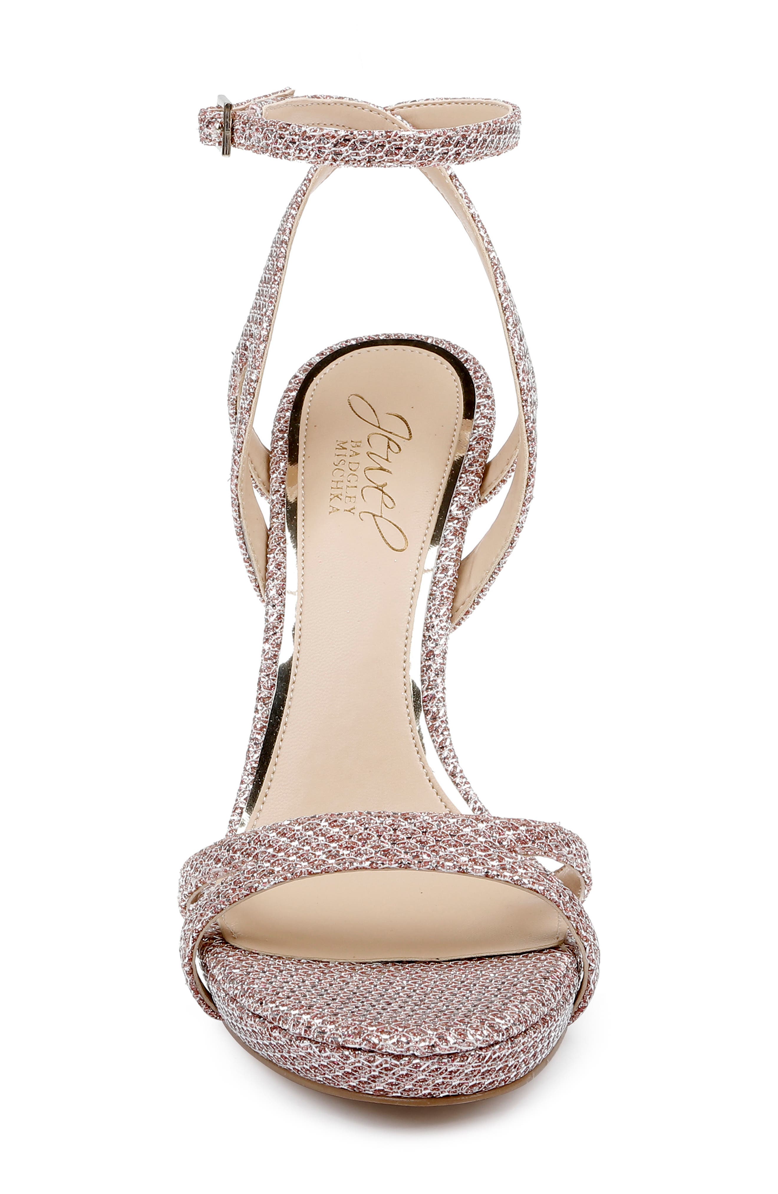Arianna Ankle Strap Sandal, Alternate, color, ROSE GOLD
