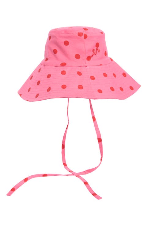 Polka Dot Organic Cotton & Linen Sun Hat