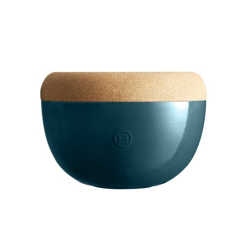 Emile Henry Deep Food Storage Bowl In Blue