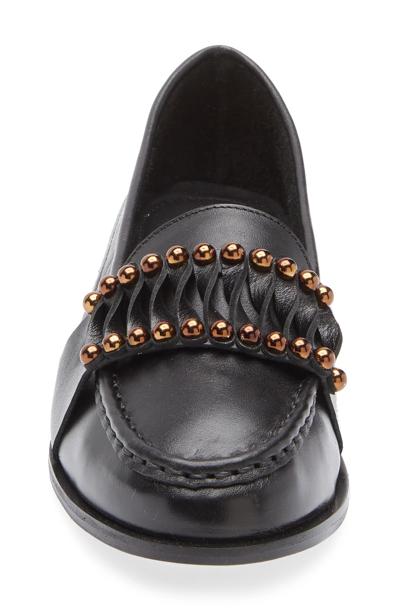 KOKO + PALENKI Tripp Loafer, Alternate, color, Black Leather