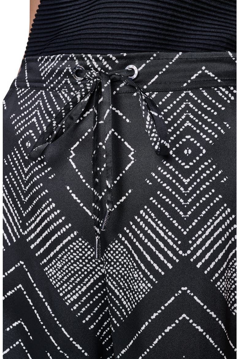 Scarf Print Wide Leg Pants, Alternate, color, GEO DIAMOND POINTELLE