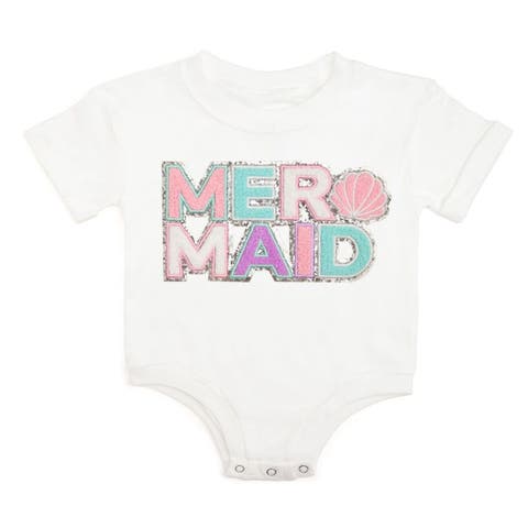 Mermaid Patch Short Sleeve Romper (Baby)