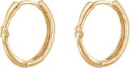 Bearfruit Jewelry Sterling Silver 18k Gold Plated Hannah Hoops Classic Dainty