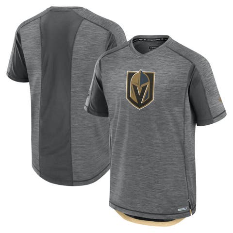 Men's Fanatics Heather Gray Vegas Golden Knights Authentic Pro Rink Performance T-Shirt